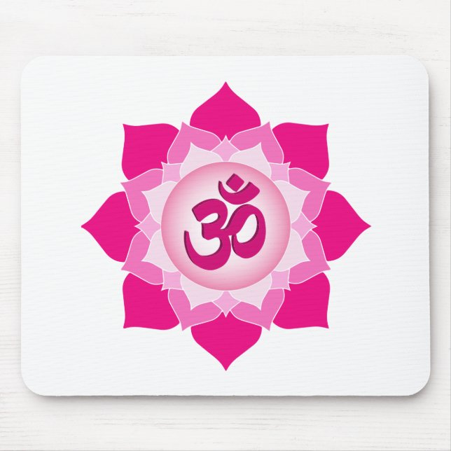Pink lotus mouse pad (Front)