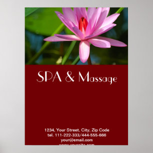 Pink lotus poster