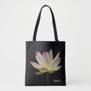 Pink Lotus Shoulder Tote
