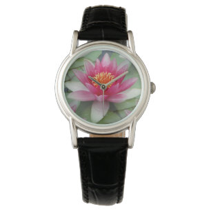 Pink Lotus Water Lily Watch