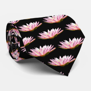 Pink Lotus Waterlily Tie