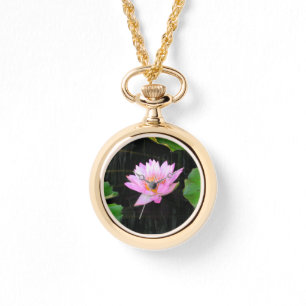 Pink Lotus Waterlily Watch