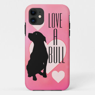 Pink Love A Bull Pitbull Phone Case