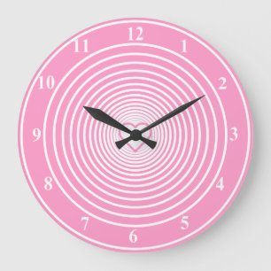 Pink Love - Add your favourite colours Large Clock