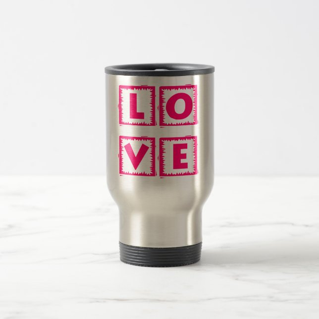 Pink Love Box Travel Mug (Center)