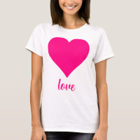 Pink Love Heart Shape