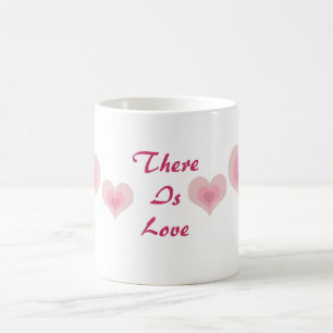 Pink Love Hearts Coffee Mug