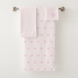 Pink Love Hearts Motif