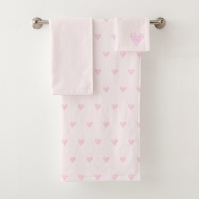 Pink Love Hearts Motif (En situation)
