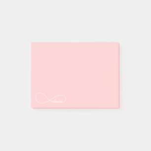 Pink Love Infinity PostIt Notes