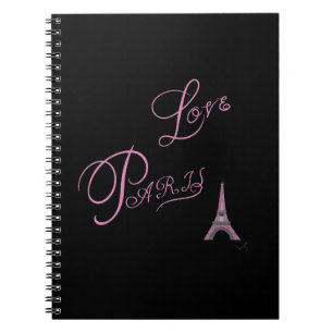 Pink-Love-Paris-Eiffel-Tower-Unique Notebook