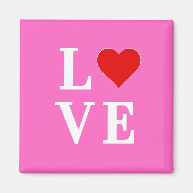Pink Love Romantic Elegant  Magnet (Front)