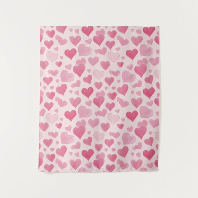 Pink Love Tapestry (Front)