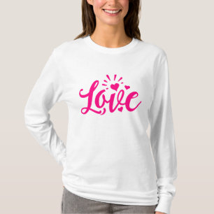 Pink love word T-Shirt