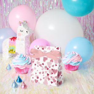  Pink Lovely Hearts Pattern  Favor Box