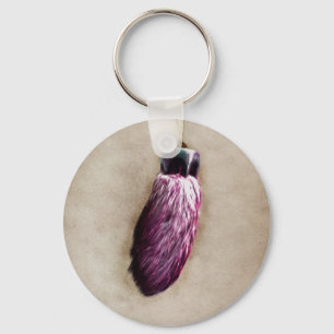 Pink Lucky Rabbit's Foot Keychain