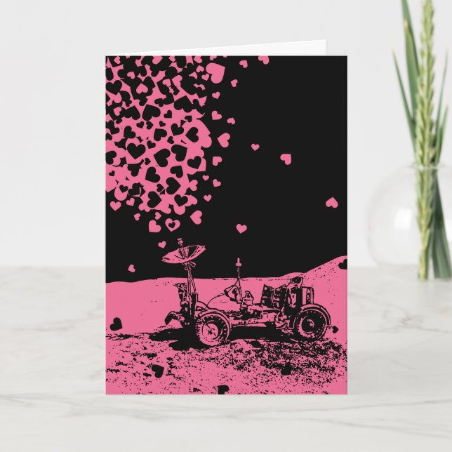 Pink Lunar Rover Of Love Card (Front)