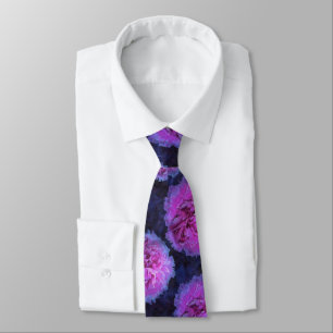 Pink Lush Peony Flowers Tie