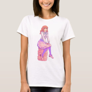 Pink Macaron Girl T-Shirt