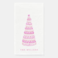 Pink Macaron Tower Personalized