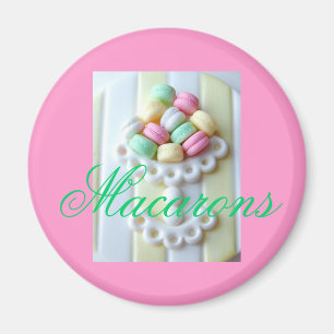 Pink Macarons Fridge Magnet