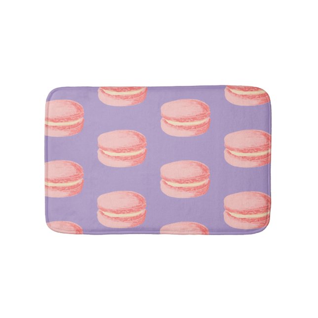 Pink Macaroons Bath Mat (Front)