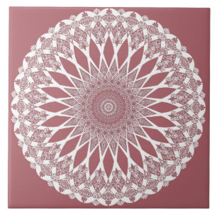 Pink Madder Tristyns Mandala Tile