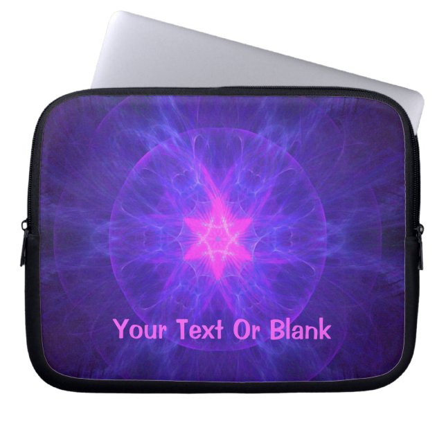 Pink Magen David Laptop Sleeve (Front)
