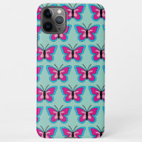 Pink Magenta Blue Butterfly