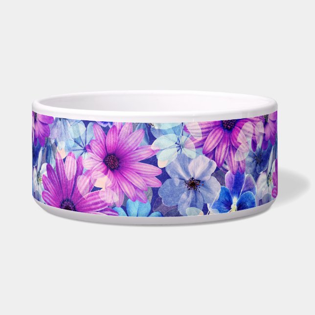 Pink Magenta Blue Floral Pattern (Front)