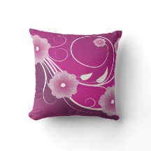 Pink Magenta Floral Swirl