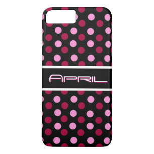 Pink magenta polka dot pattern  Case-Mate iPhone case