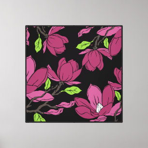 Pink magnolia botanical Print
