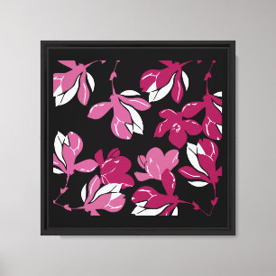 Pink magnolia botanical Print