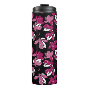 Pink magnolia botanical Print Thermal Tumbler
