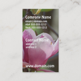 Pink Magnolia Business Card