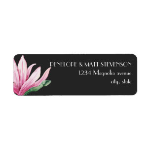 Pink Magnolia Flower in bloom Grey Wedding