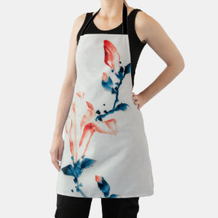 Pink Magnolia, Hokusai, Ukiyo-e Apron