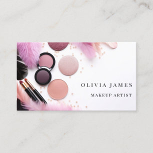Pink Makeup Artist Cosmetics Beauty Salon Business Card