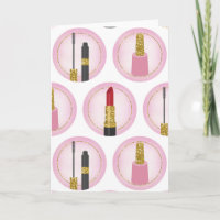 Pink Makeup Cosmetics Pattern Cosmetology