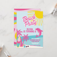 Pink Malibu beach birthday