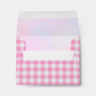 Pink Malibu Beach Party Sky Cloud Themed Envelope