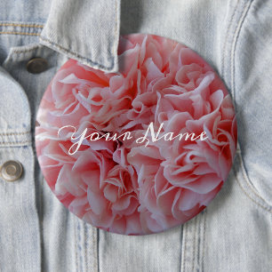  Pink Mallow 6 Inch Round Button