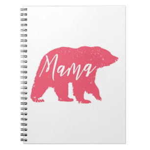 Pink Mama Bear Notebook