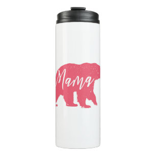 Pink Mama Bear Thermal Tumbler