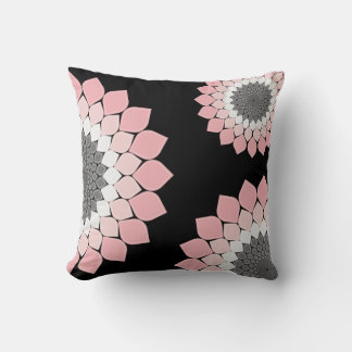 Pink Mandala artwork trendy summer and spring Throw Pillow