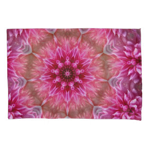 Pink Mandala Kaleidoscope Pattern Pillowcase