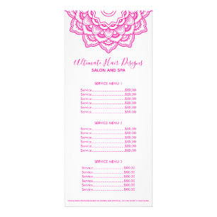 Pink Mandala Rack Card