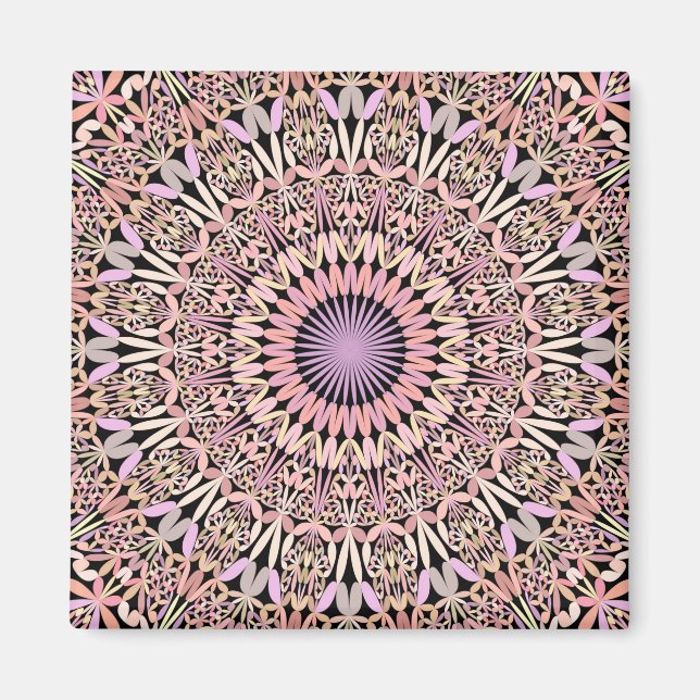 Pink Mandala stylish Magnet (Front)