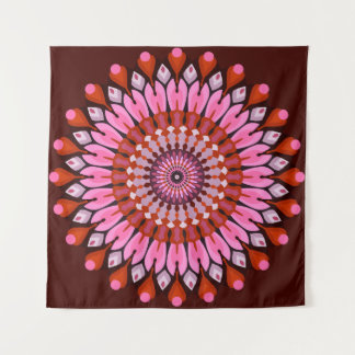 Pink Mandala Tapestry